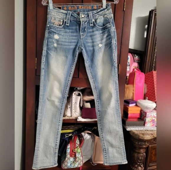 ROCK REVIVAL FAY SKINNY STRETCH JEAN 24 - Picture 2 of 16